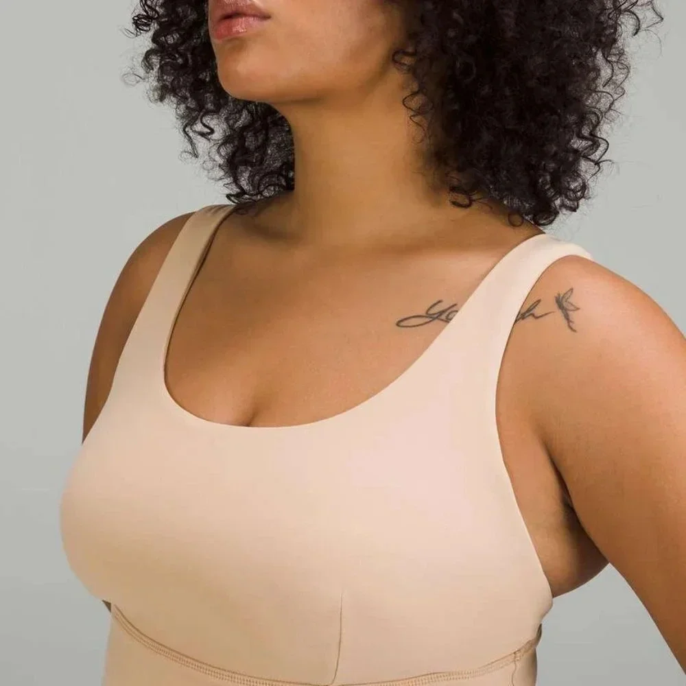 Lululemon Align Sports Bra C/D Cup Contour Beige Size 4